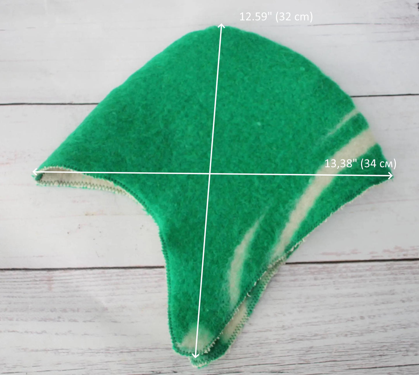 Children's hat for sauna natural wool,sauna hat viking,sauna hat for a child, kids sauna green hat cool,vegan handmade hat for a bath.