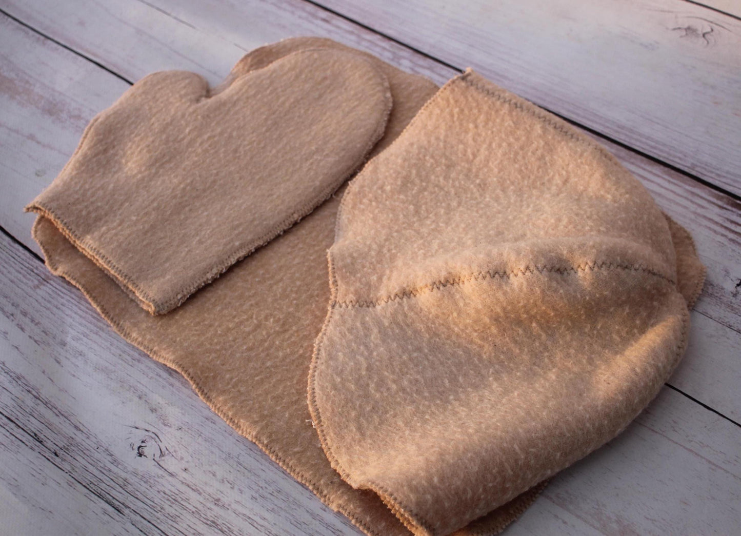 Wool sauna hat mitten mat natural, handmade felted bath hat , ecoriendly wool hat recycled blanket hat, sauna cap,gift for sauna lovers.