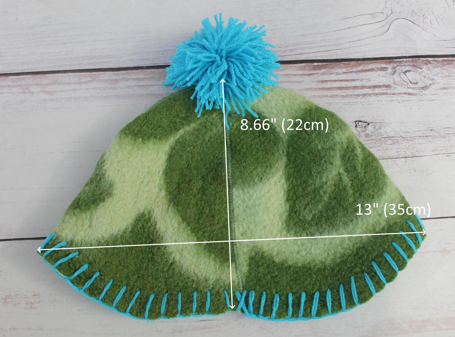 100% wool sauna hat thick,thick large hat for a bath,organic sauna hat,embrodiered green hat cool,handmade banya hat vegan,sauna accessories