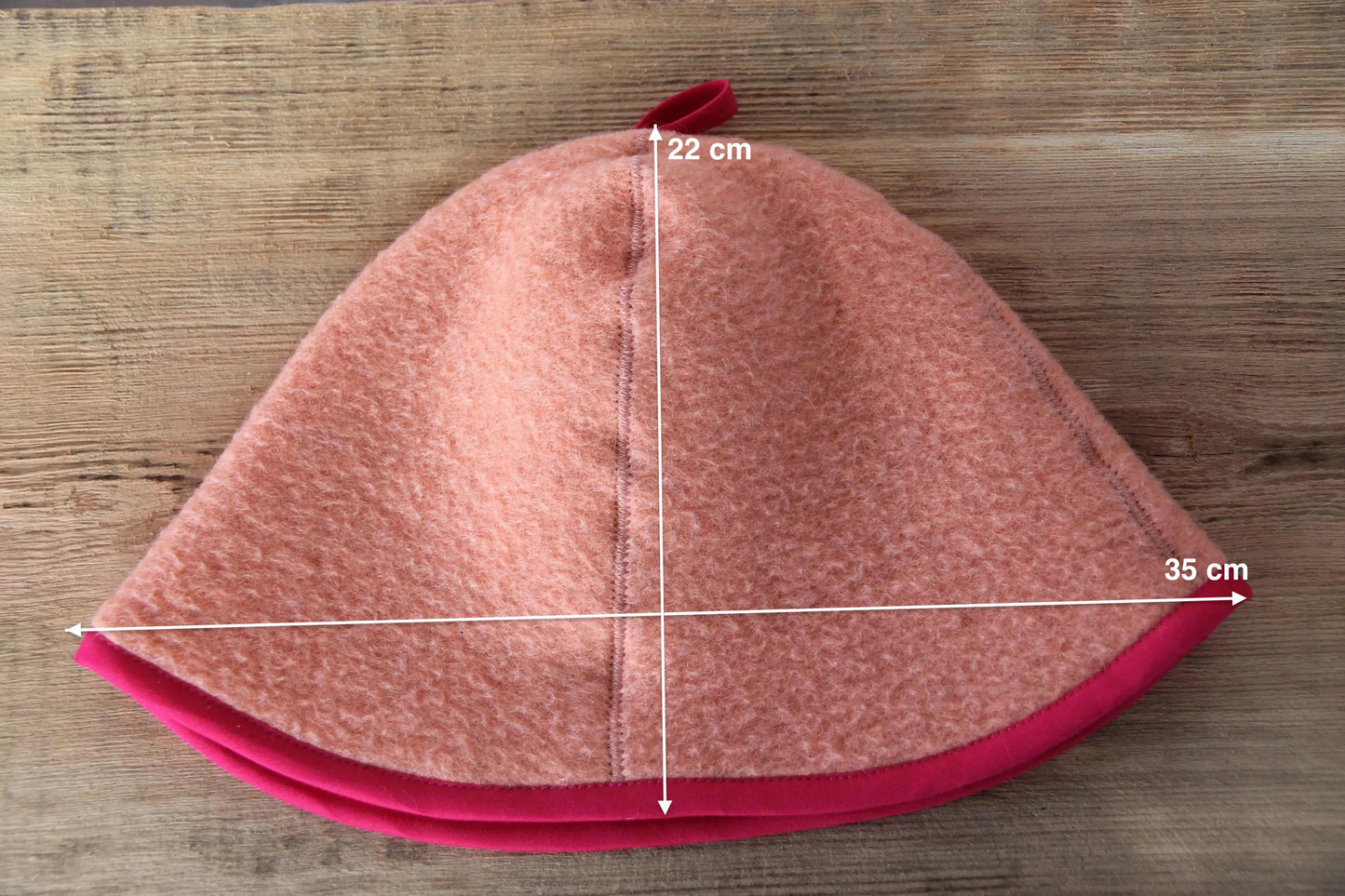 100% wool sauna hat thick, large hat for a bath,embrodiered organic sauna pink hat cool, handmade banya hat.
