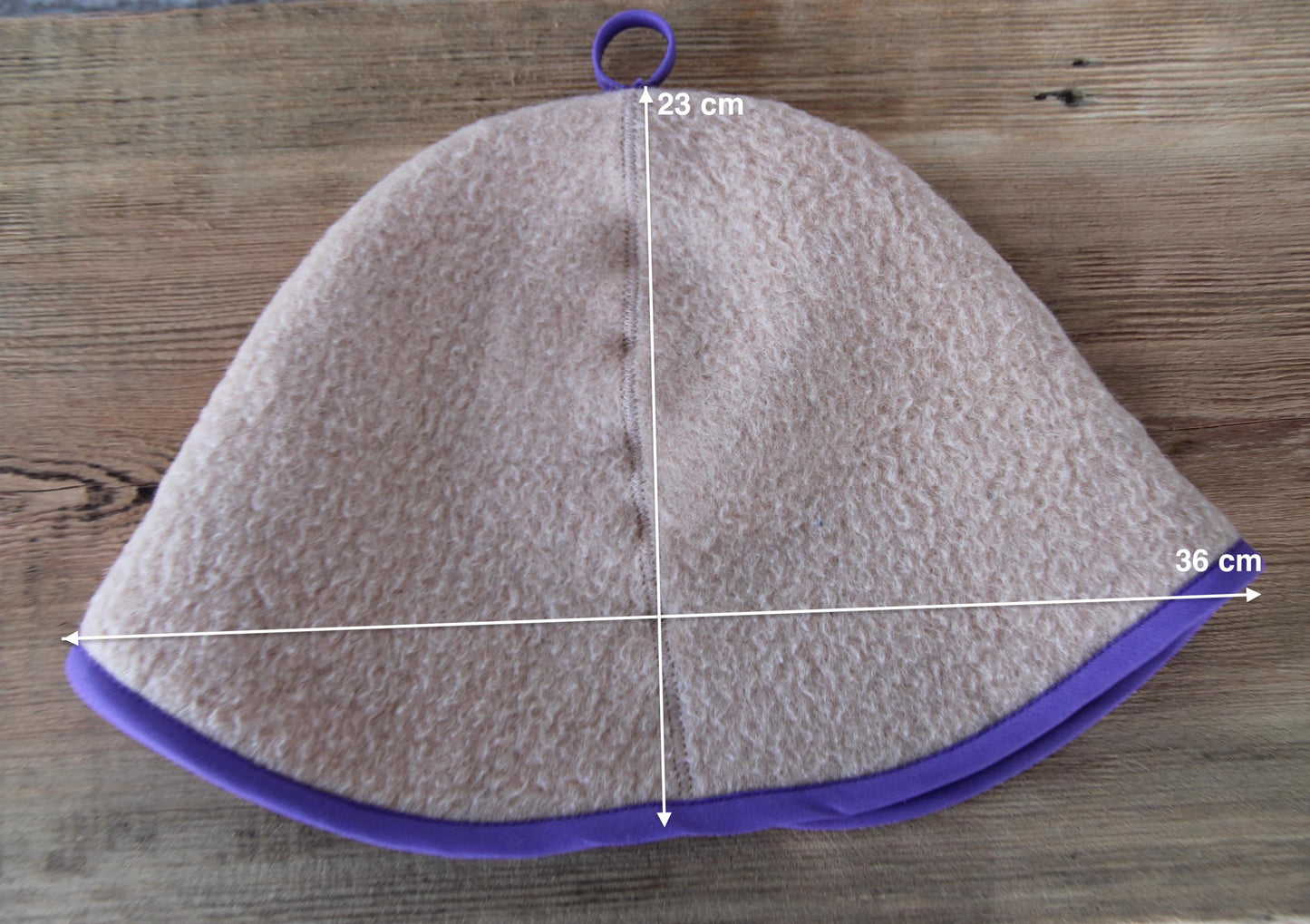 100% wool sauna hat thick, large hat for a bath,embrodiered organic sauna beige hat cool, handmade banya hat.