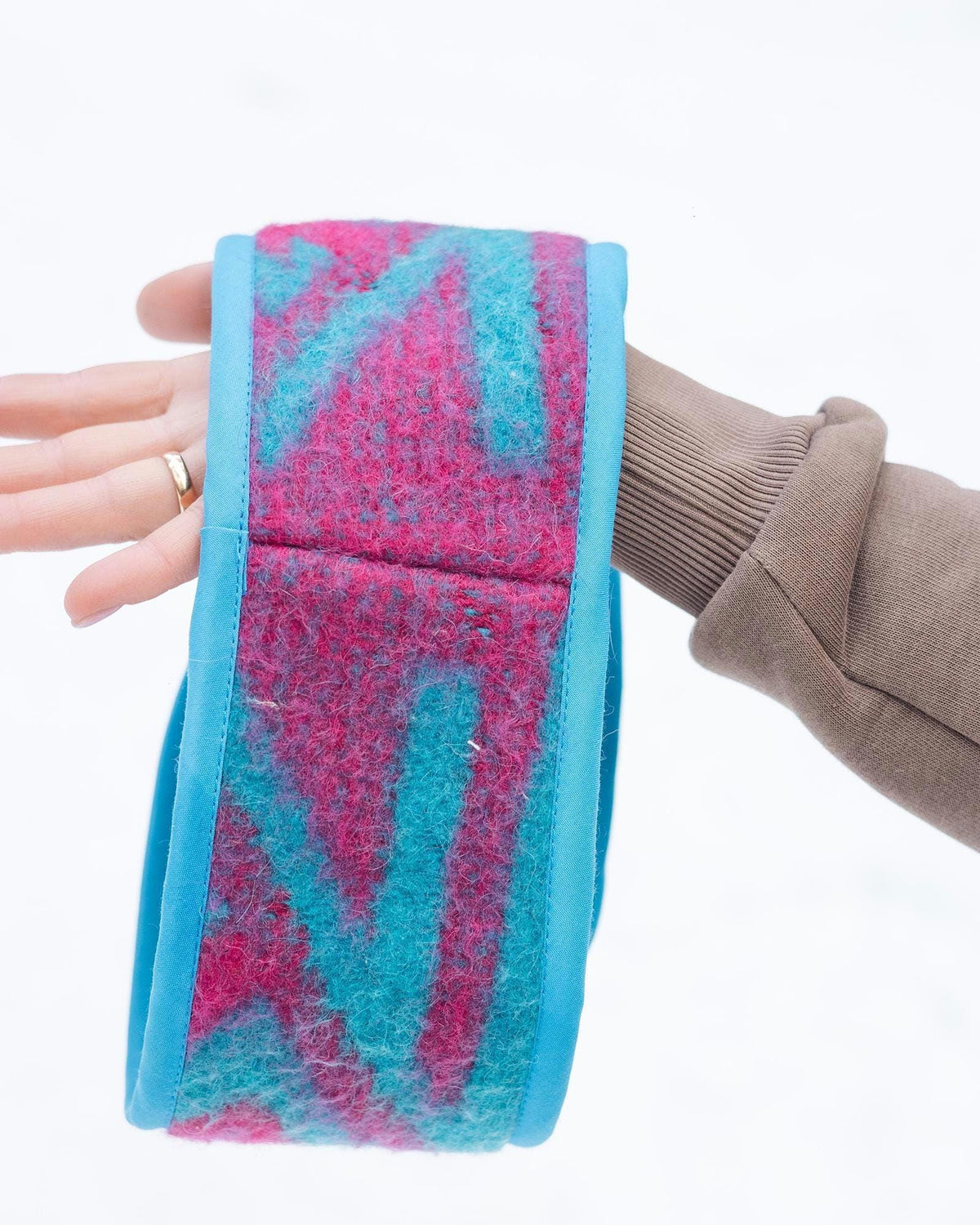 Upcycled Wool Blanket Headband – Cozy Winter Ear Warmer