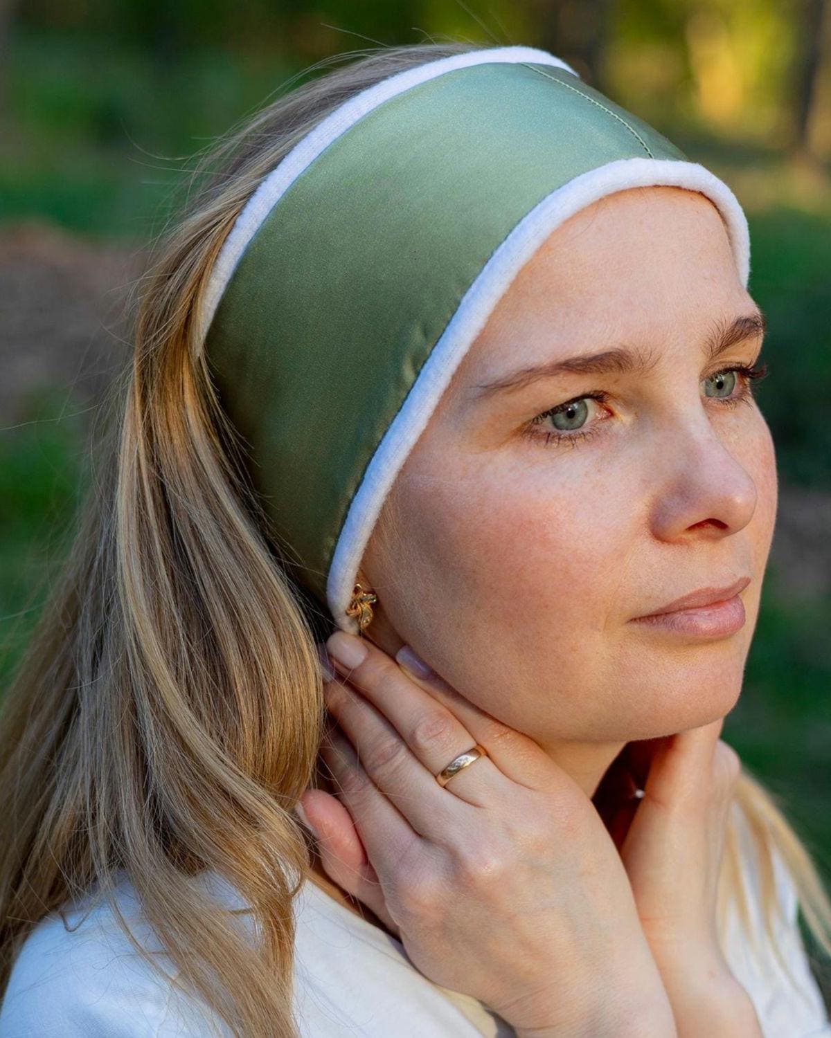 Adjustable Spa Headband, Soft Skincare Makeup Headwrap, Velcro Closure, 3 Colors