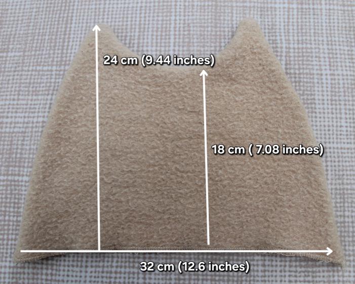 Upcycled Wool Cat Ear Sauna Hat, Minimalist Banya Bathing Cap, Eco-Friendly Spa Accessory
