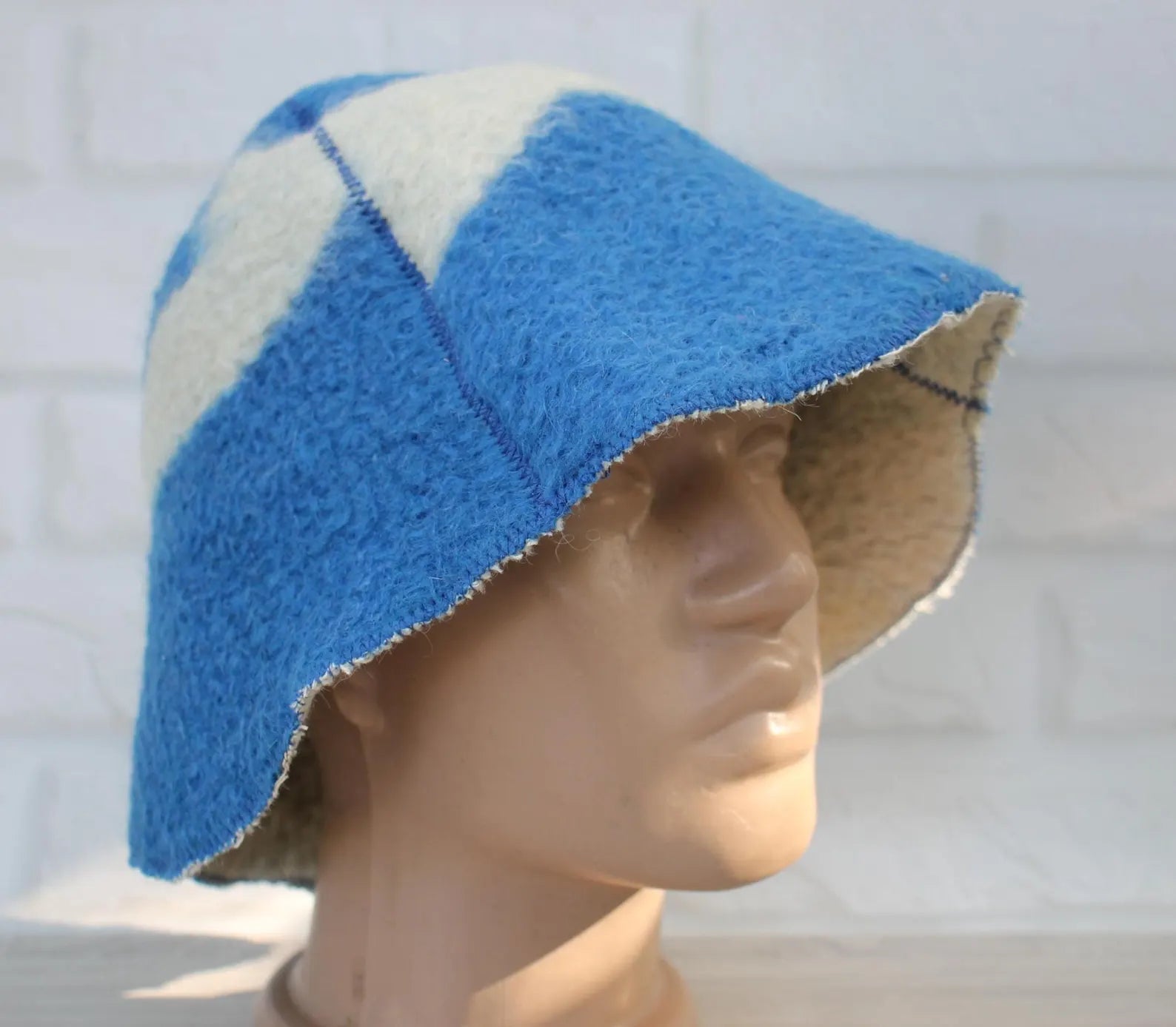 sauna accessory upcycled wool hat eco-friendly gift idea