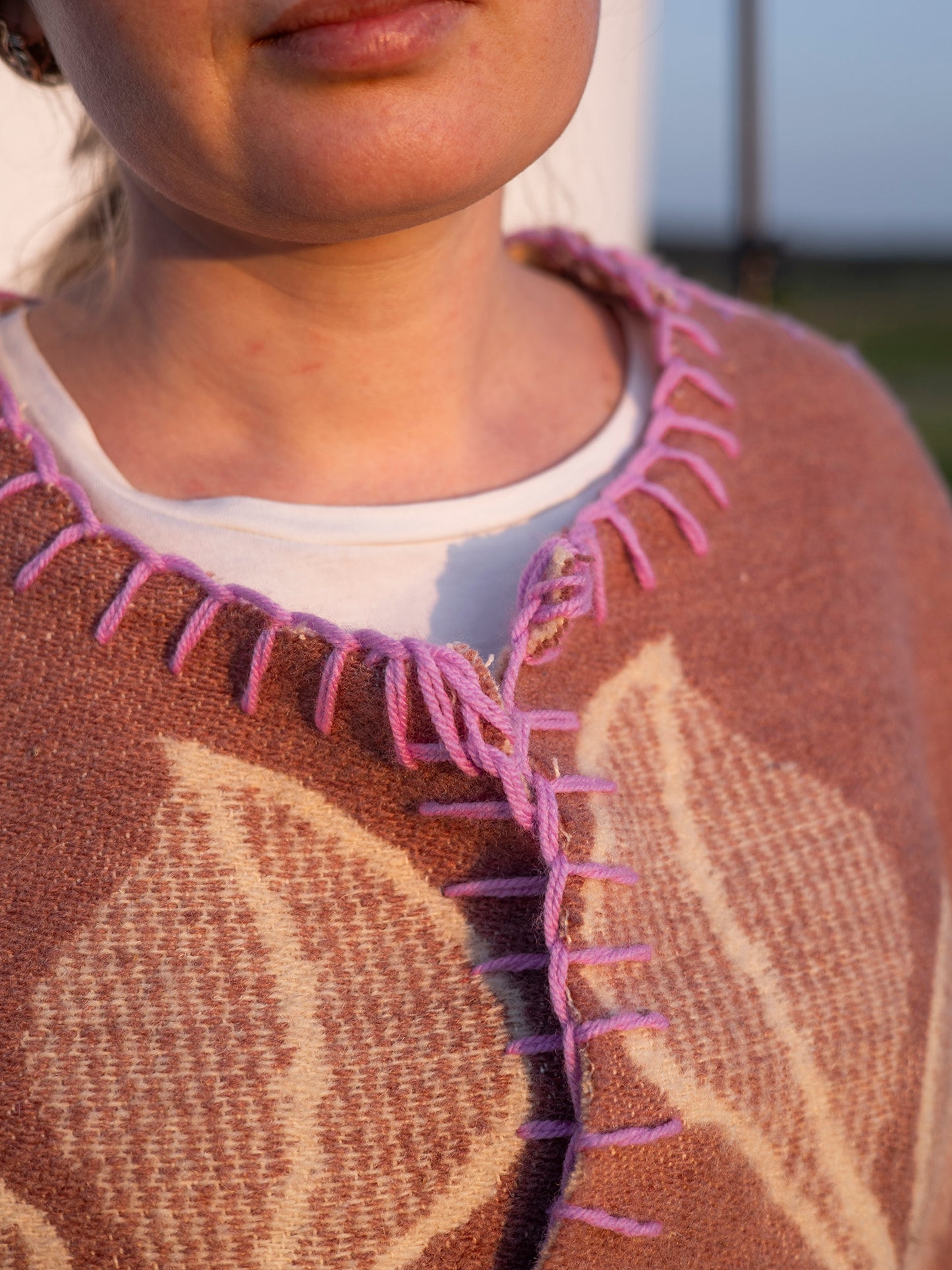 wool texture macro shot repurposed blanket fabric