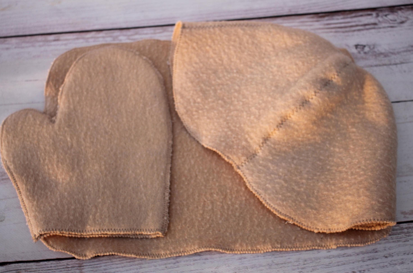 Wool sauna hat mitten mat natural, handmade felted bath hat , ecoriendly wool hat recycled blanket hat, sauna cap,gift for sauna lovers.