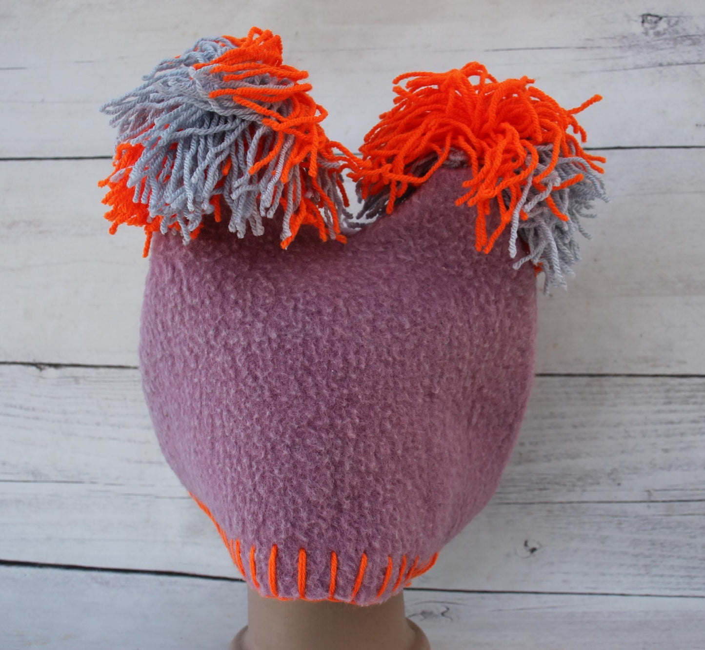 Sauna hat wool, dusty purple banya hat, sauna accessories,custom sauna hat, mauve wool sauna cap,felt sauna hat,bucket hat,hat with balabons