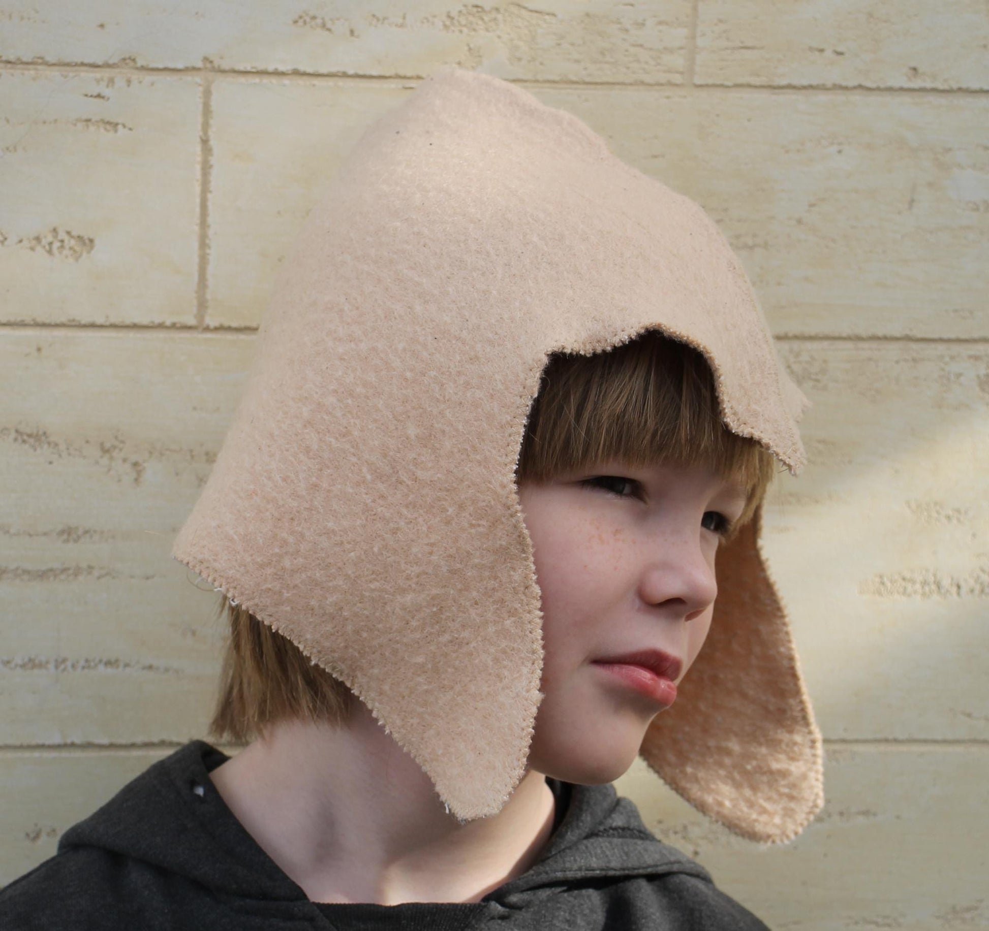 Children's hat and mitten for sauna natural wool,sauna hat viking,bathhouse hat for a child, kids sauna hat cool,vegan handmade hat for bath