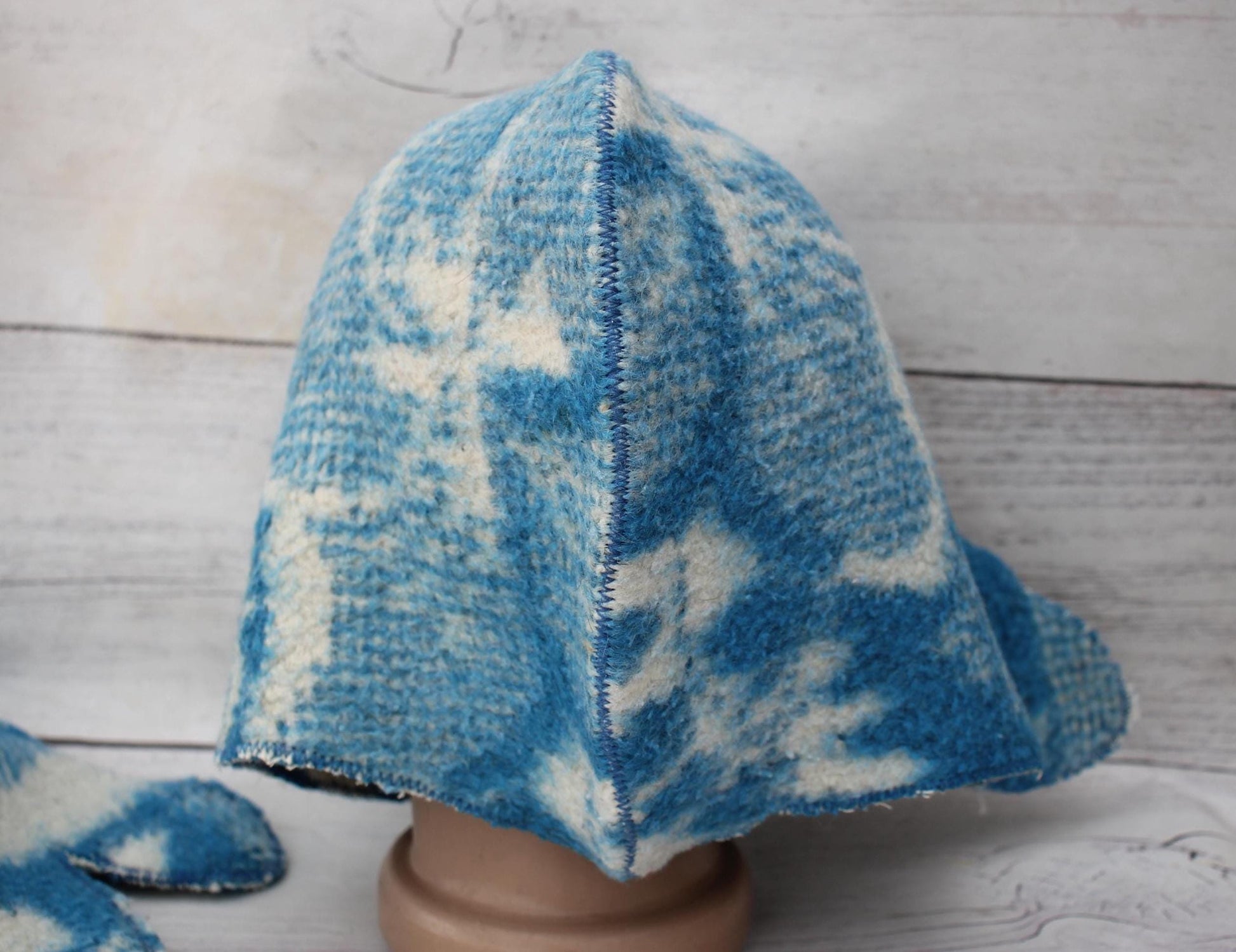 100% wool sauna hat thick and mitten, large hat for a bath,organic sauna hat,sauna hat cool,handmade sauna hat vegan,banya,sauna accessories