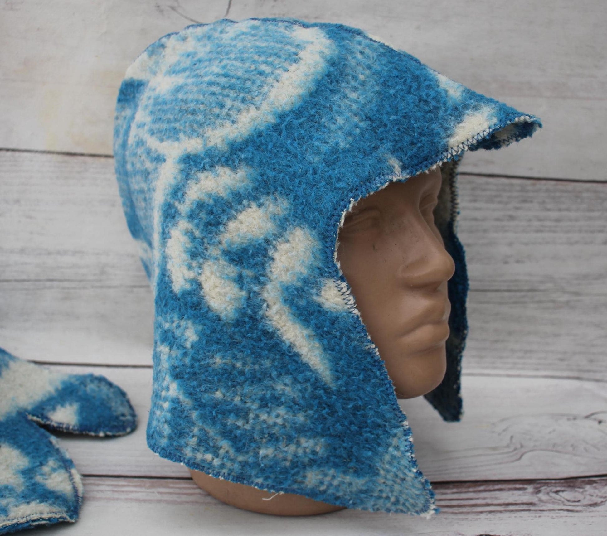 100% wool sauna hat thick and mitten, large hat for a bath,organic sauna hat,sauna hat cool,handmade sauna hat vegan,banya,sauna accessories