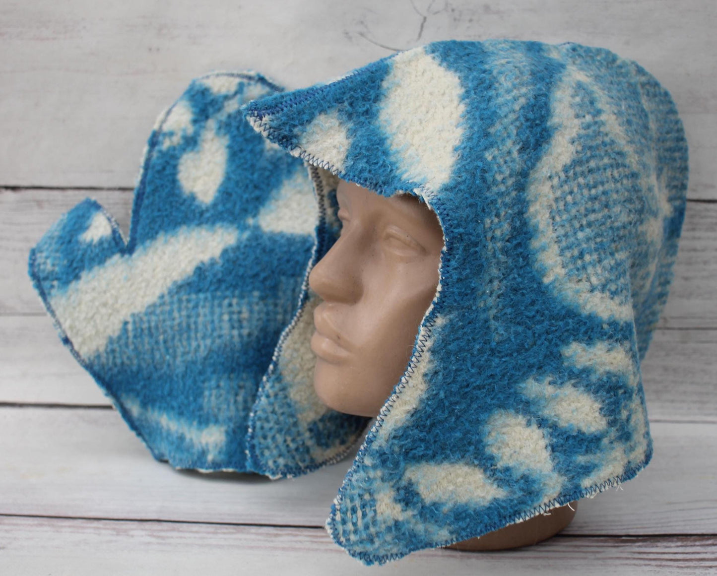 100% wool sauna hat thick and mitten, large hat for a bath,organic sauna hat,sauna hat cool,handmade sauna hat vegan,banya,sauna accessories