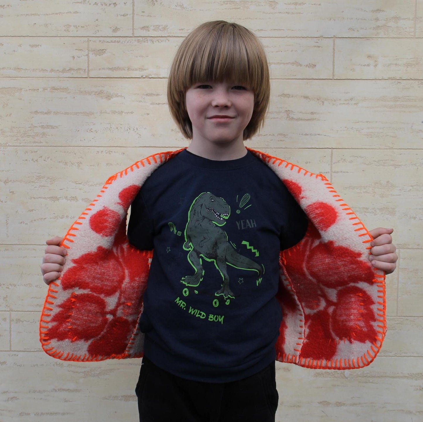 Wool Kids Vest Blanket,Vintage Upcycled Wool Gilet for Boys Girls,Handmade Warm Toddler red Vest Size 5–8 Years,fleece vest,unique kids gift