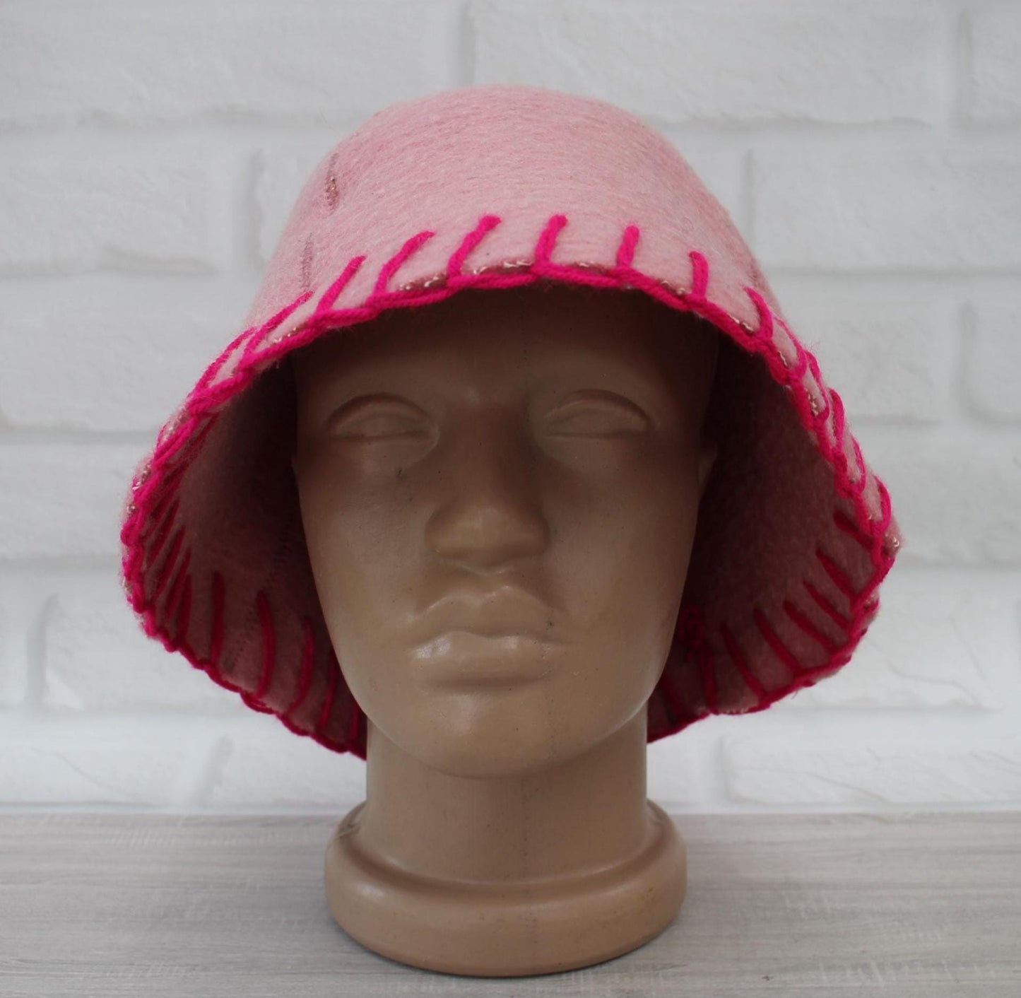 100% wool sauna hat thick,thick large hat for a bath,organic sauna hat,sauna pink hat cool,handmade banya hat vegan, embrodiered sauna hat.