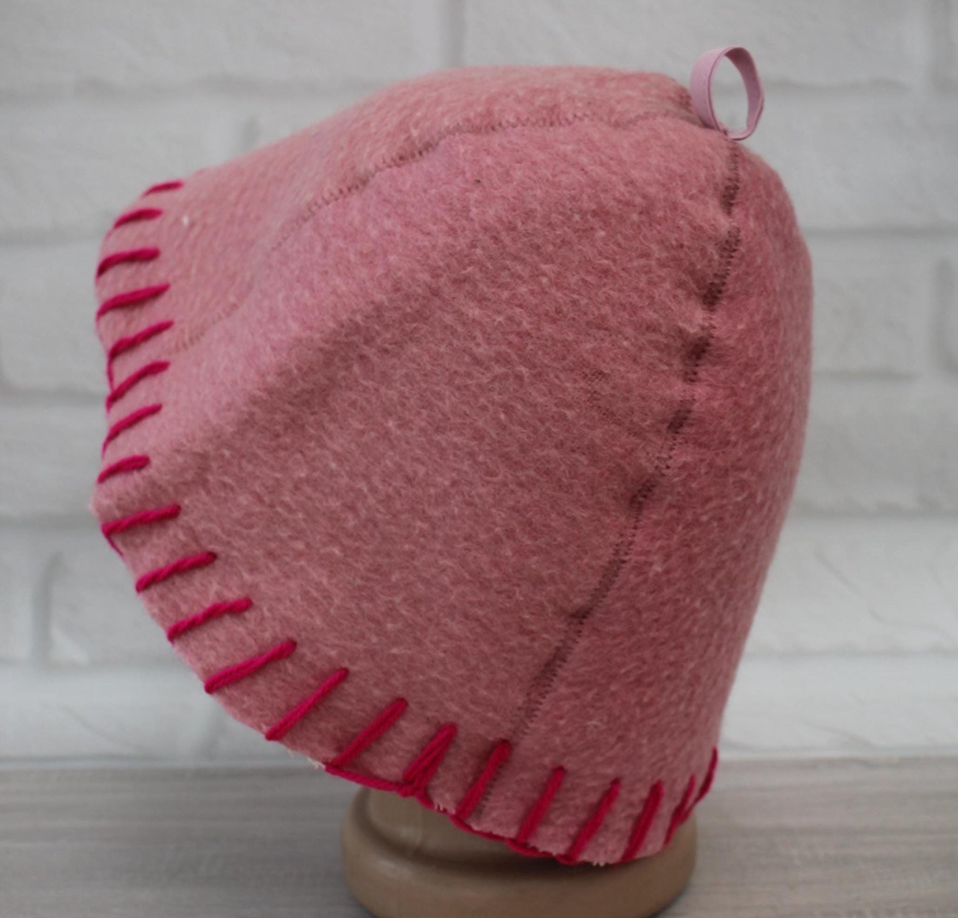 100% wool sauna hat thick,thick large hat for a bath,organic sauna hat,sauna pink hat cool,handmade banya hat vegan, embrodiered sauna hat.