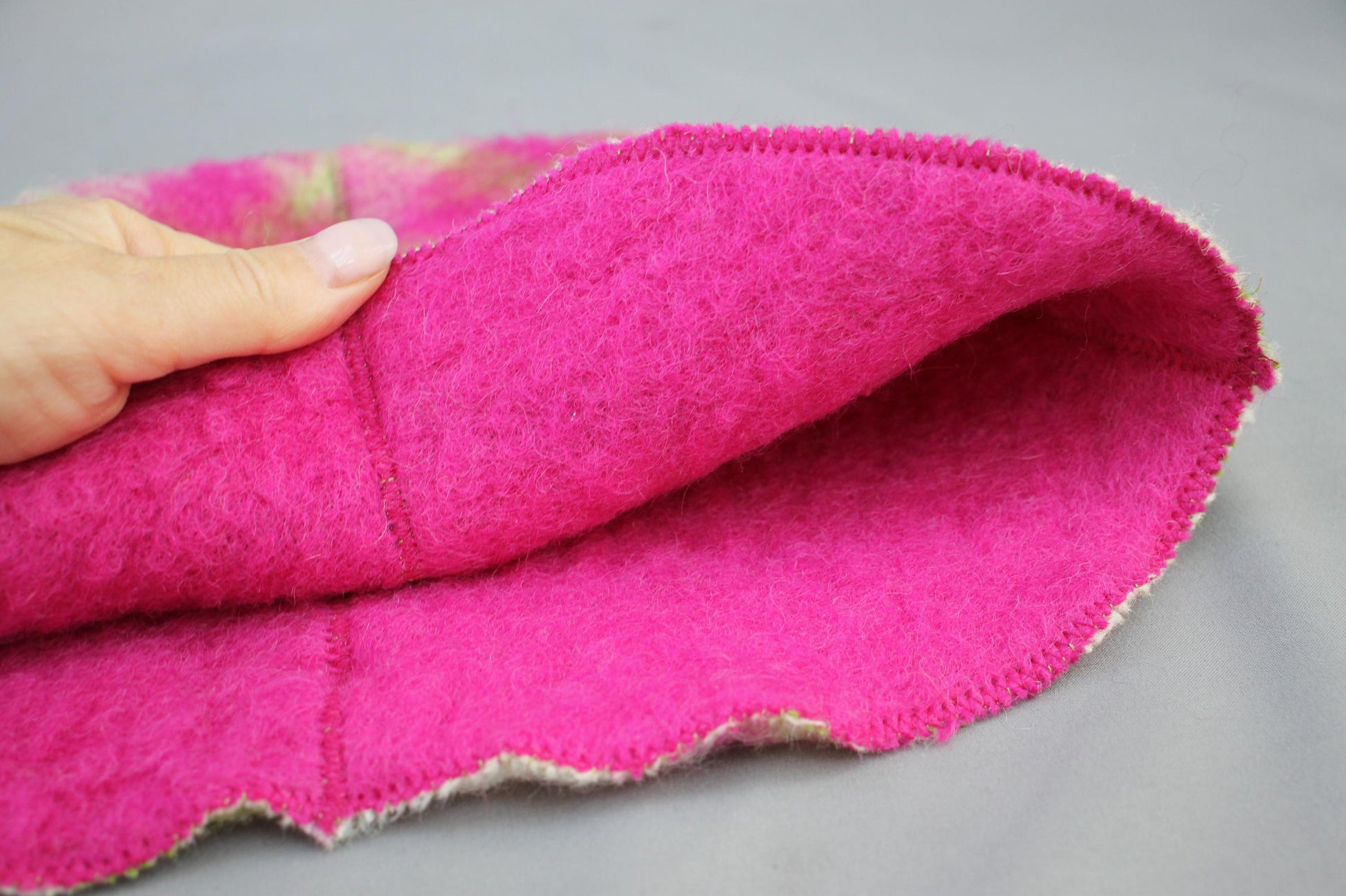 Wool Sauna Hat, Handmade Reversible Bath Hat from Vintage Blanket, Felted Sauna Cap, Unique Spa Accessory,Gift for Sauna Lover,wool bath hat