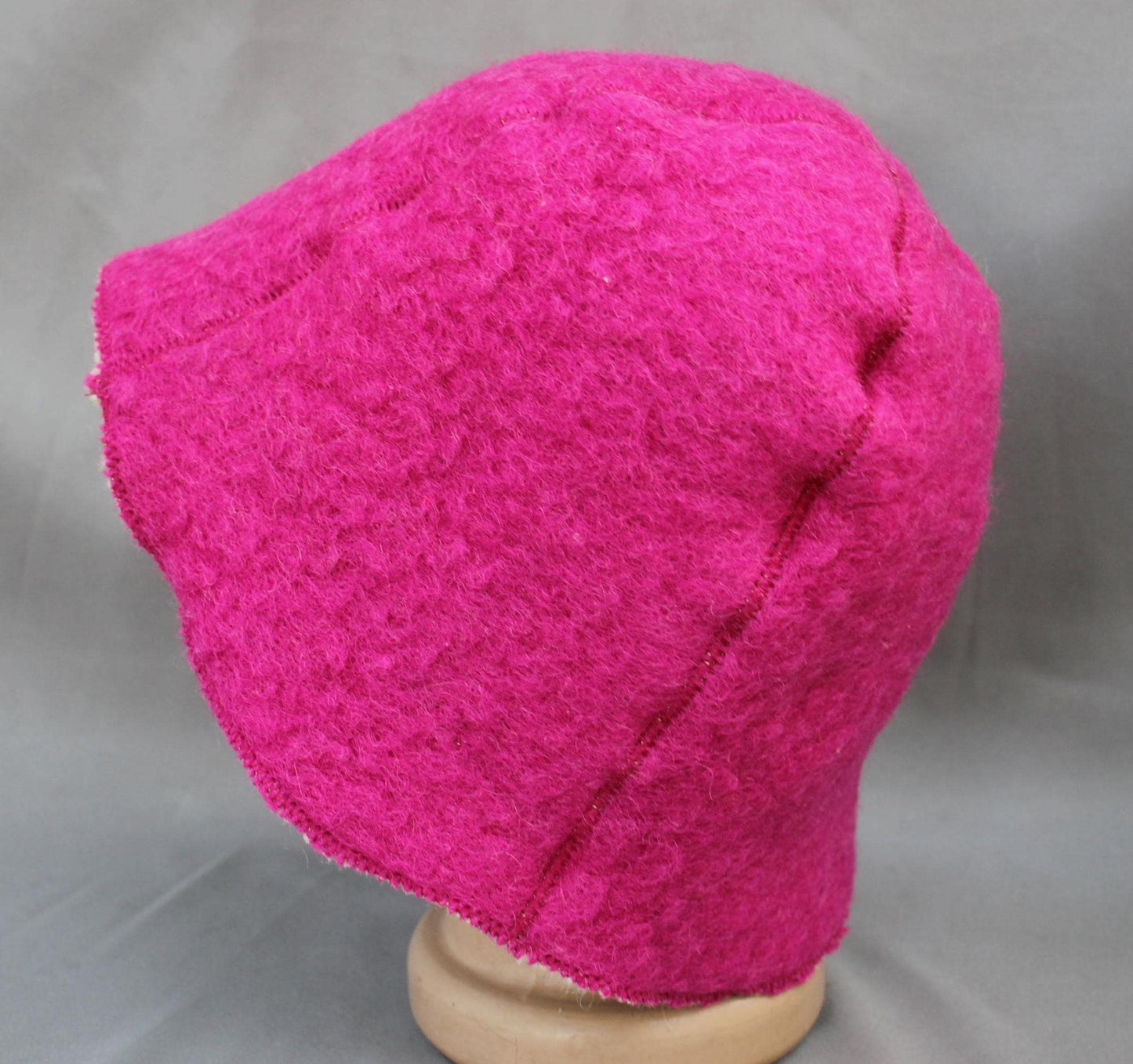 Wool Sauna Hat, Handmade Reversible Bath Hat from Vintage Blanket, Felted Sauna Cap, Unique Spa Accessory,Gift for Sauna Lover,wool bath hat
