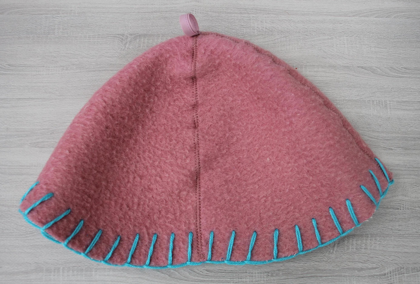 100% wool sauna hat thick,thick large hat for a bath,organic sauna hat,sauna pink hat cool,handmade banya hat vegan, embrodiered sauna hat.