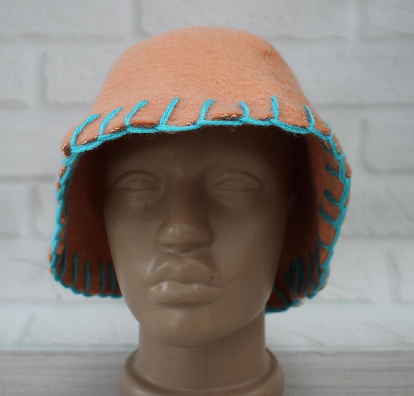 100% wool sauna hat thick,thick large hat for a bath,organic sauna hat,sauna pink hat cool,handmade banya hat vegan, embrodiered sauna hat.