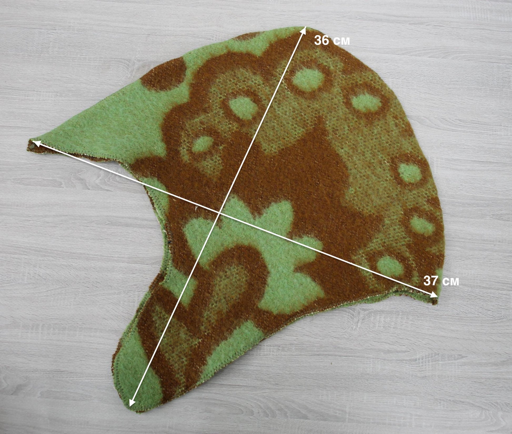 Sauna Hat 100% Natural Wool,sauna hat viking, sauna green hat cool, handmade sauna hat vegan, hat with mitten for a bath, sauna hat for men.