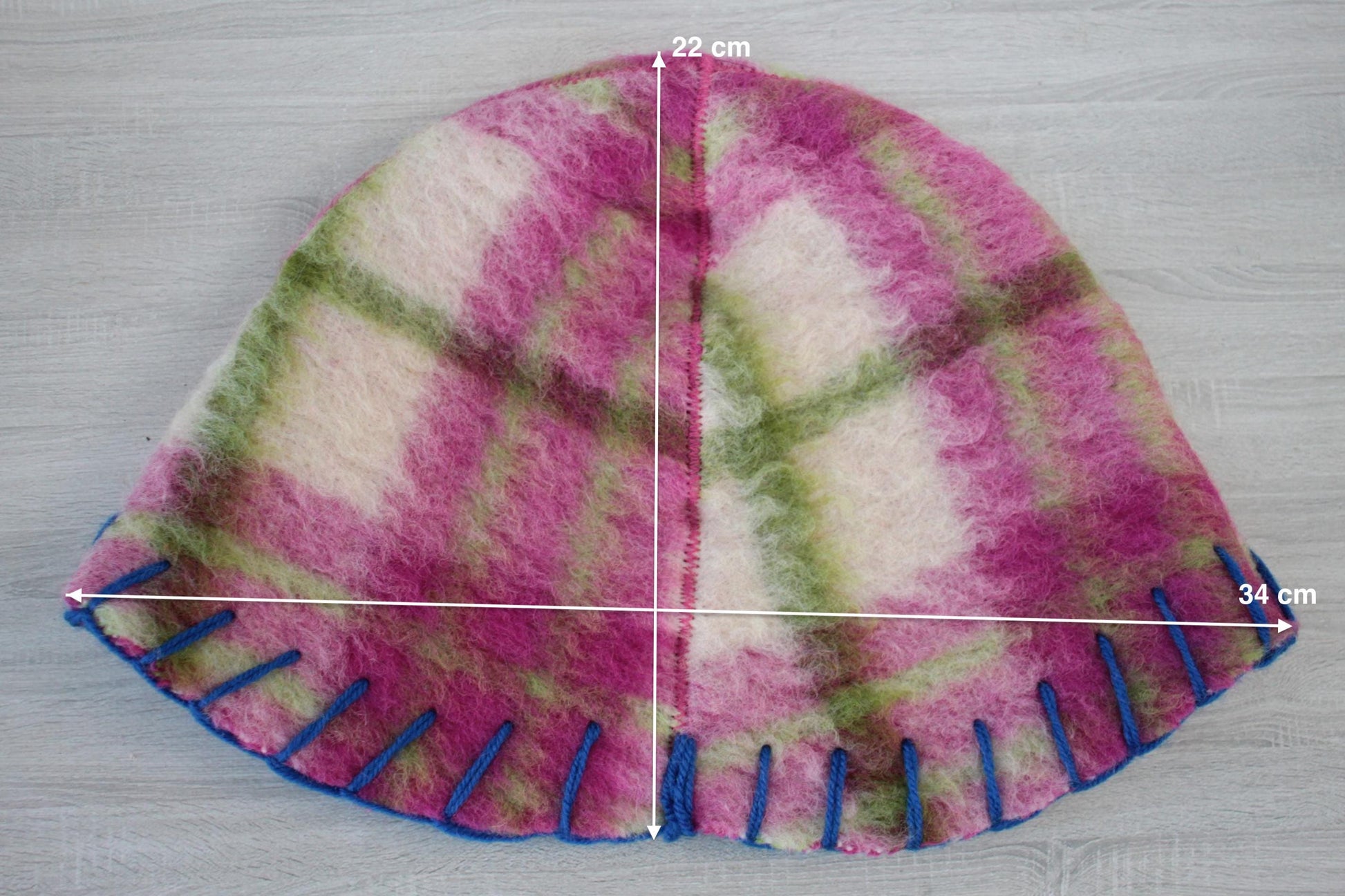 Wool Sauna Hat, Handmade Reversible Bath Hat from Vintage Blanket, Felted Sauna Cap, Spa Accessory,Gift for Sauna Lover, wool bath pink hat