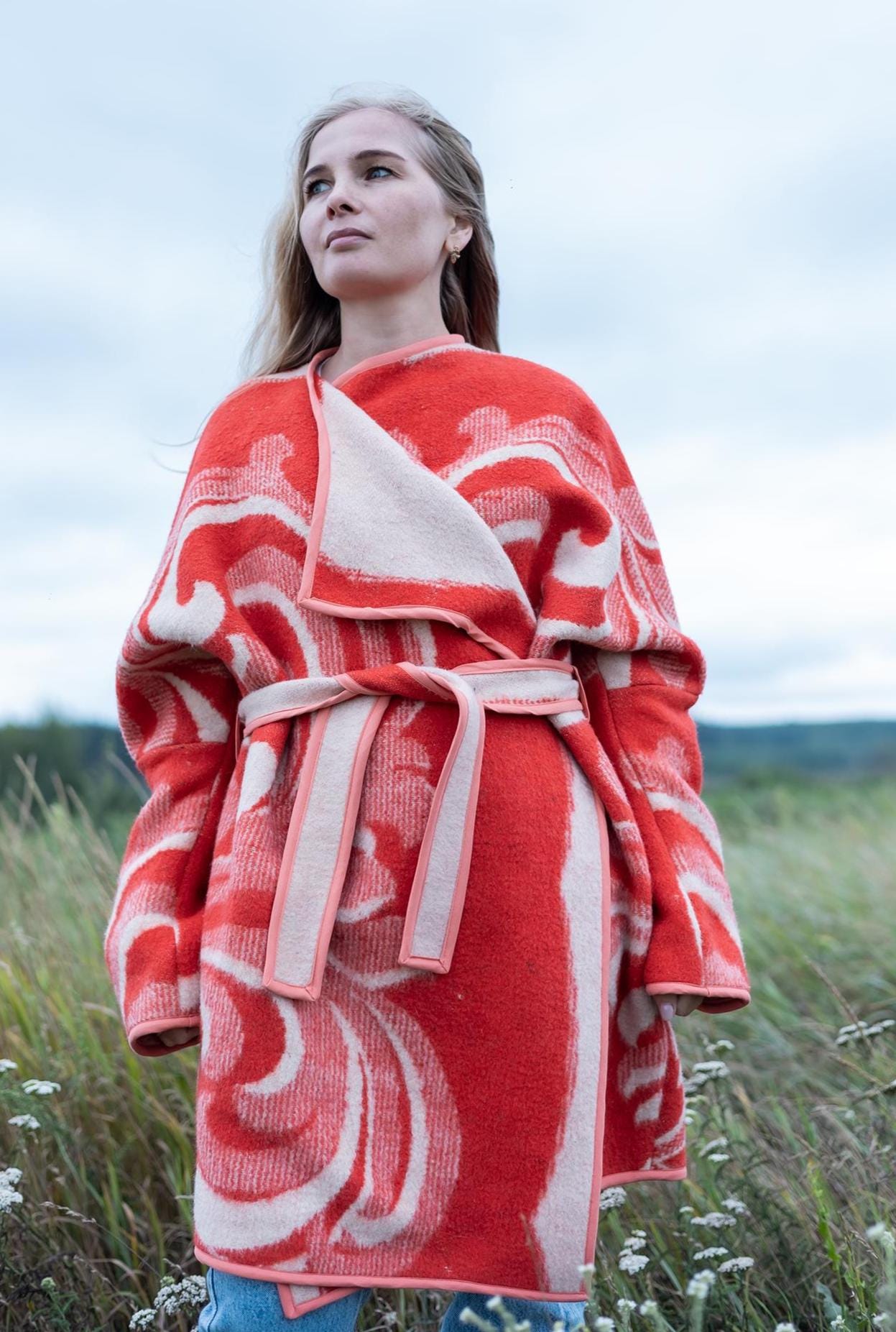 Blanket jacket oversize,handmade wool blanket jacket,capote coat,upcycled jackets from blanket,dutch blanket coat,woolen coat plaid,Ukraine