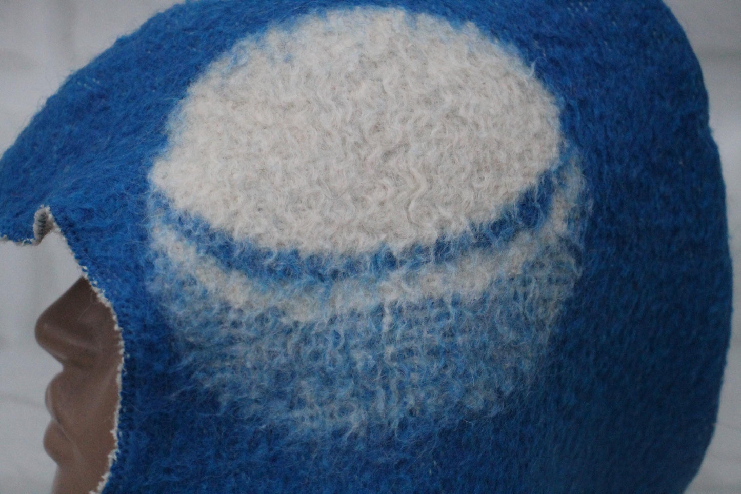 Sauna Hat 100% Natural Wool, sauna hat viking, sauna blue hat cool, handmade sauna hat, hat with mitten for a bath, sauna hat for men.