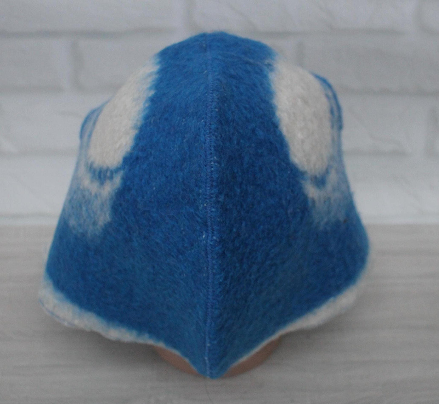 Sauna Hat 100% Natural Wool, sauna hat viking, sauna blue hat cool, handmade sauna hat, hat with mitten for a bath, sauna hat for men.