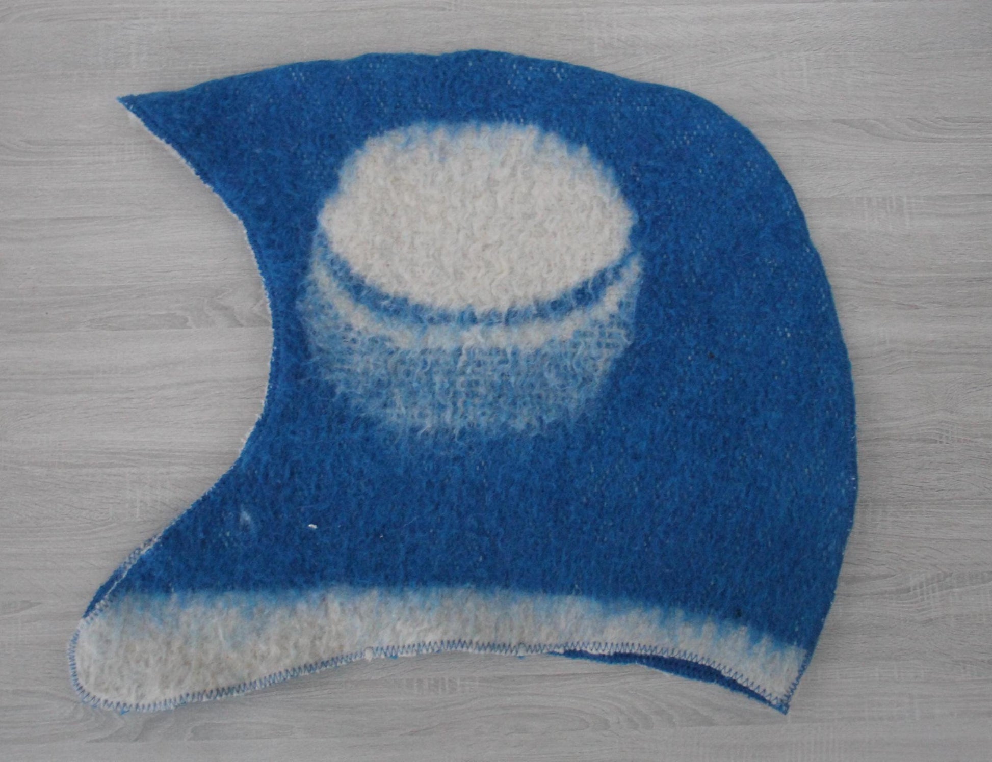 Sauna Hat 100% Natural Wool, sauna hat viking, sauna blue hat cool, handmade sauna hat, hat with mitten for a bath, sauna hat for men.