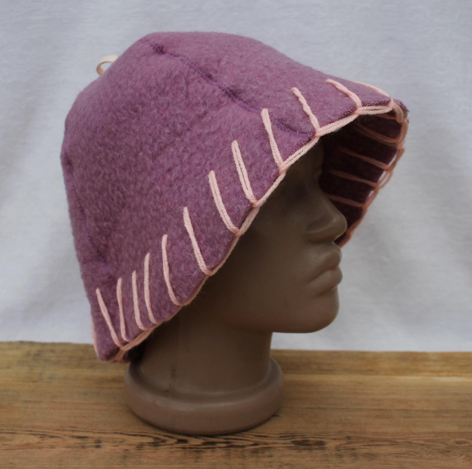 100% wool sauna hat thick,thick large hat for a bath,organic sauna hat,sauna pink hat cool,handmade banya hat vegan, embrodiered sauna hat.