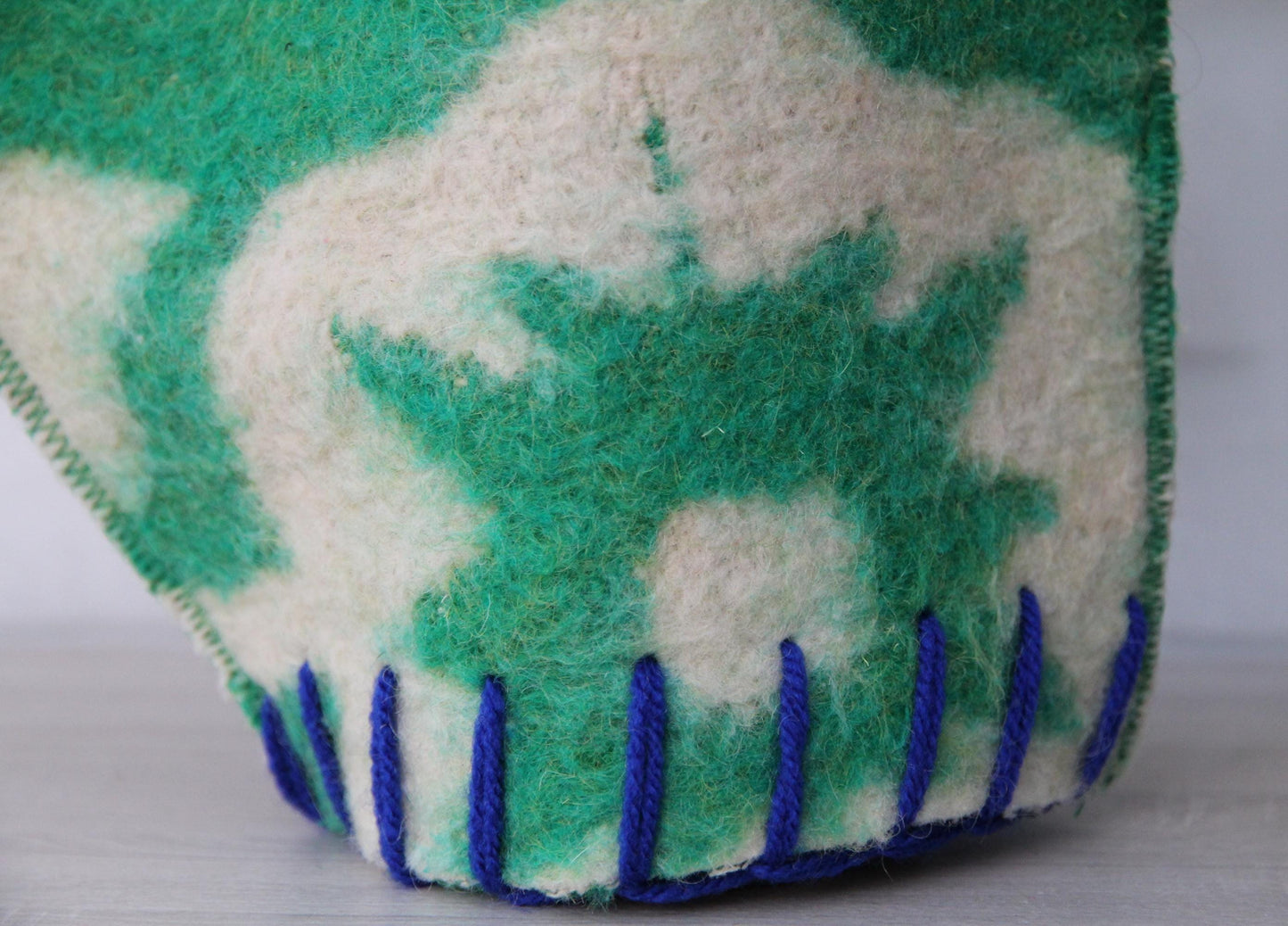 Wool sauna hat mitten mat natural,handmade green felted bath hat, ecoriendly hat recycled blanket cap, gift for sauna lovers.