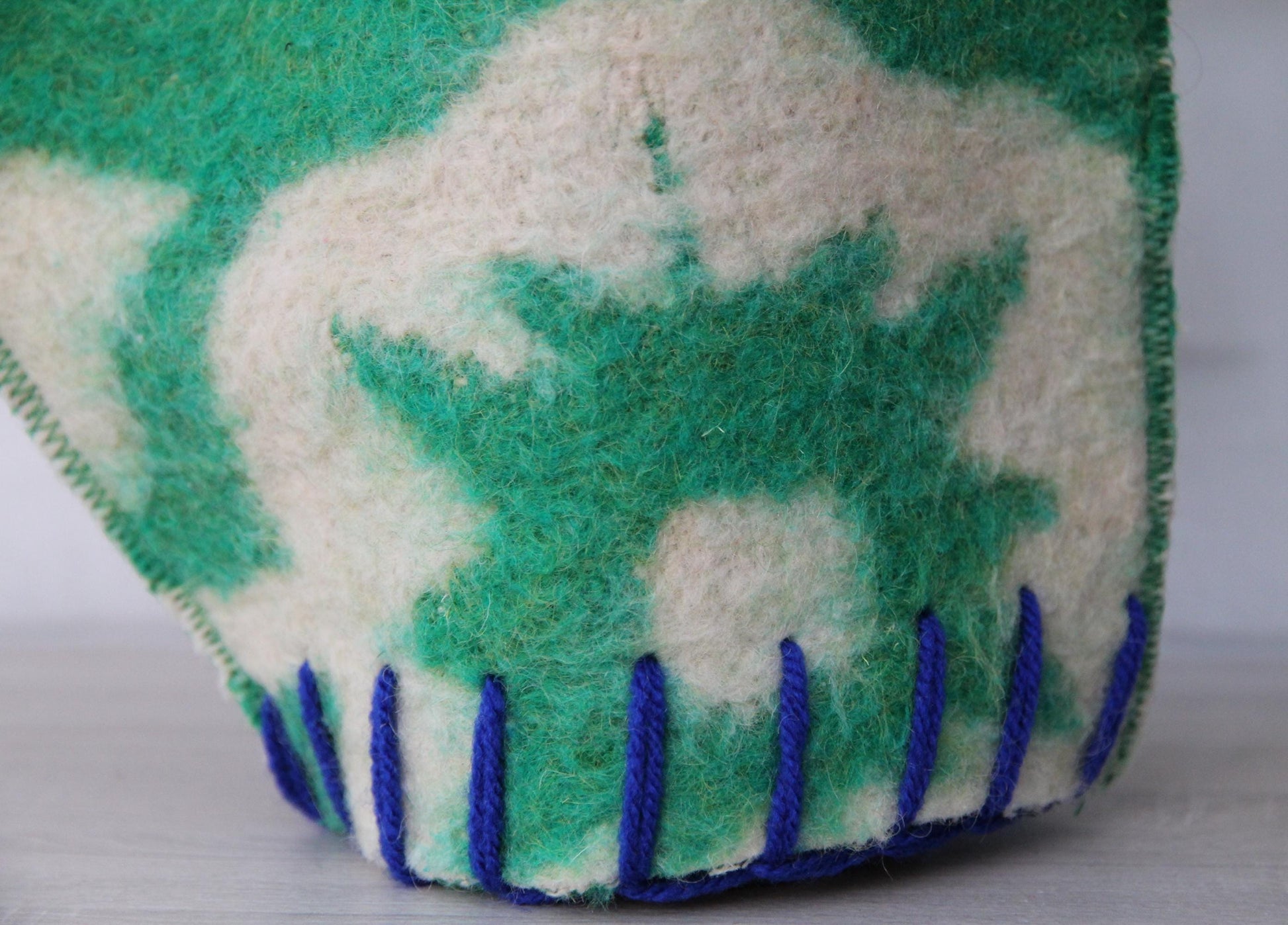 Wool sauna hat mitten mat natural,handmade green felted bath hat, ecoriendly hat recycled blanket cap, gift for sauna lovers.