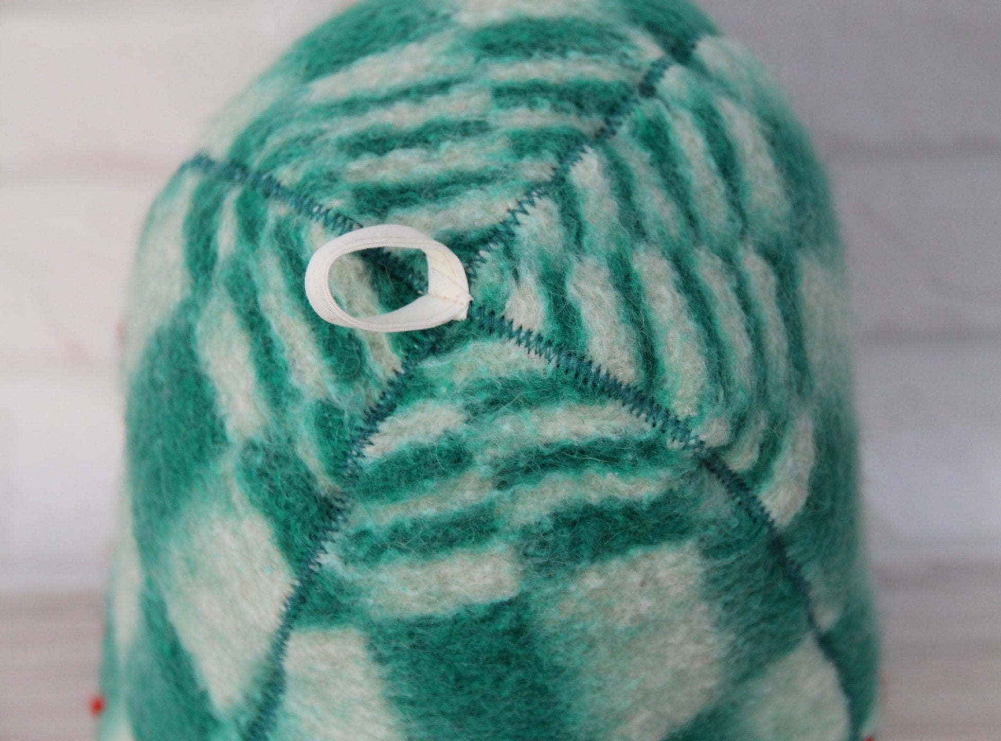 Green wool sauna hat, handmade vintage blanket banya hat, thick felted steam bath hat with loop, upcycled sauna gift,flower felt hat.Баня.