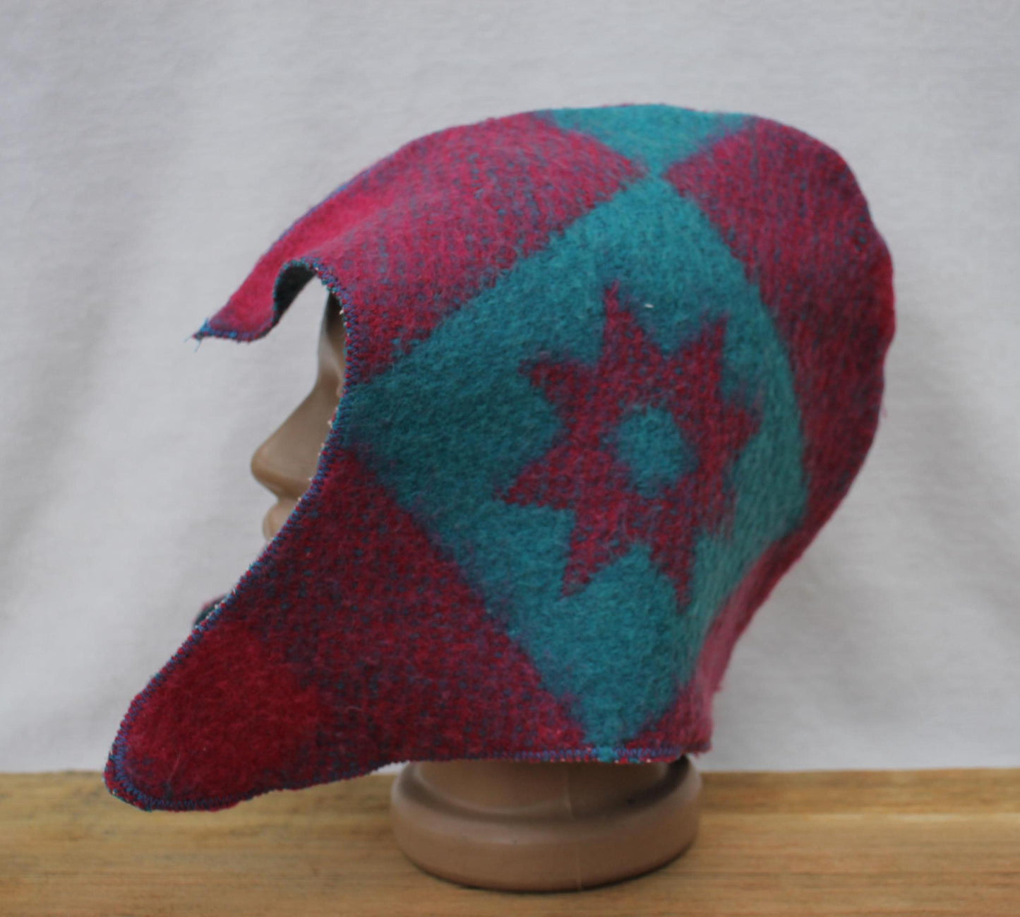 Sauna Hat 100% Natural Wool,sauna hat viking,sauna green hat cool,handmade sauna hat vegan,hat with mitten for a bath,sauna hat for men.