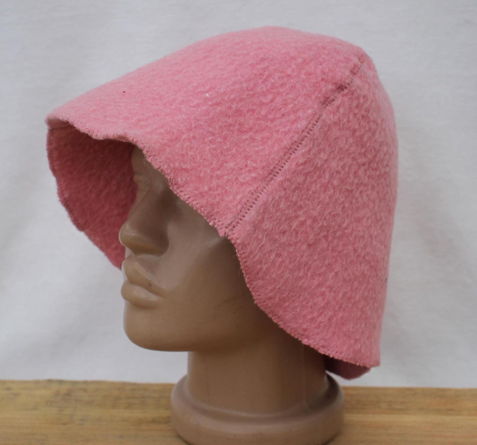 100% wool sauna hat thick, large hat for a bath,embrodiered organic sauna pink hat cool, handmade banya hat.