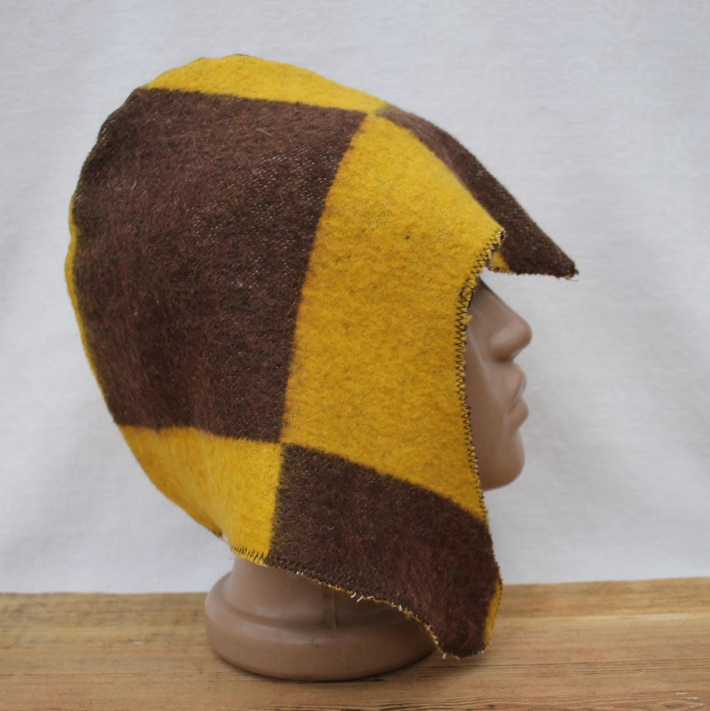 Sauna Hat 100% Natural Wool,sauna hat viking,sauna green hat cool,handmade sauna hat vegan,hat with mitten for a bath,sauna hat for men.