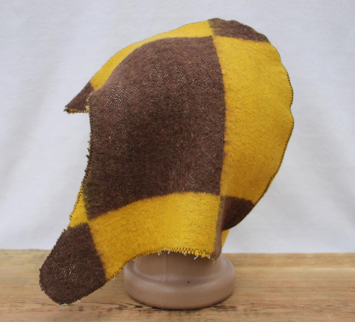 Sauna Hat 100% Natural Wool,sauna hat viking,sauna green hat cool,handmade sauna hat vegan,hat with mitten for a bath,sauna hat for men.