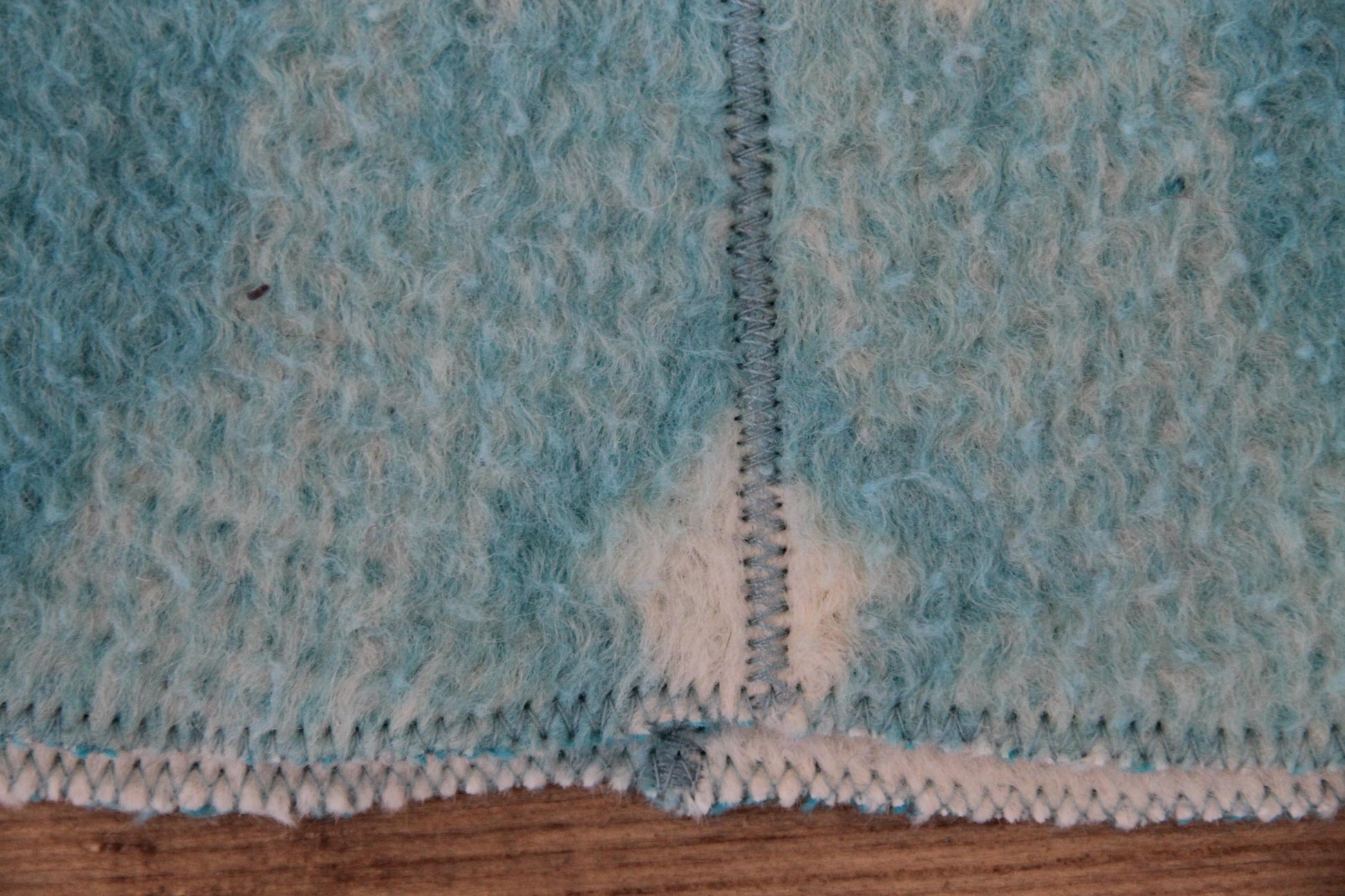 Wool Sauna Hat for Bath, Handmade blue Banya Hat.