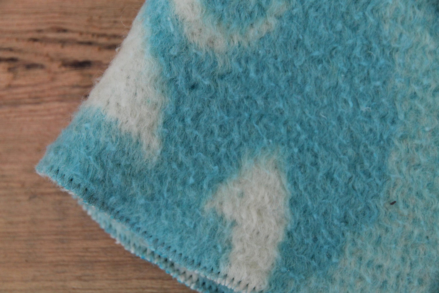 Wool Sauna Hat for Bath, Handmade blue Banya Hat.