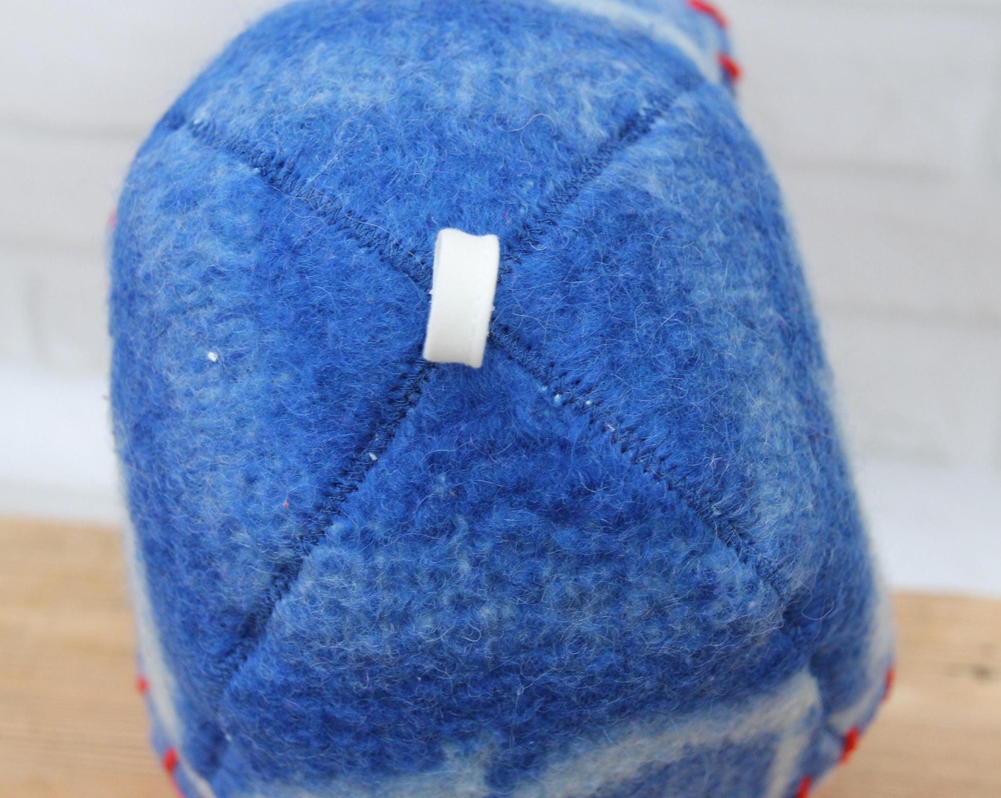 Wool Sauna Hat for Bath, Handmade blue Banya Hat.