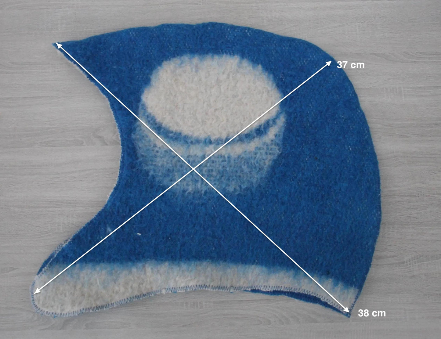 Sauna Hat 100% Natural Wool, sauna hat viking, sauna blue hat cool, handmade sauna hat, hat with mitten for a bath, sauna hat for men.