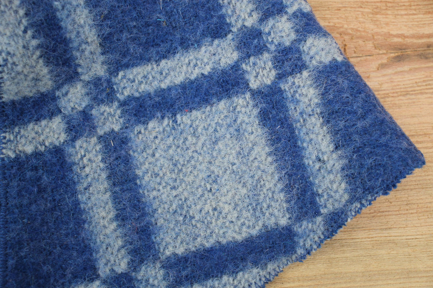 Wool Sauna Hat for Bath, Handmade blue Banya Hat.