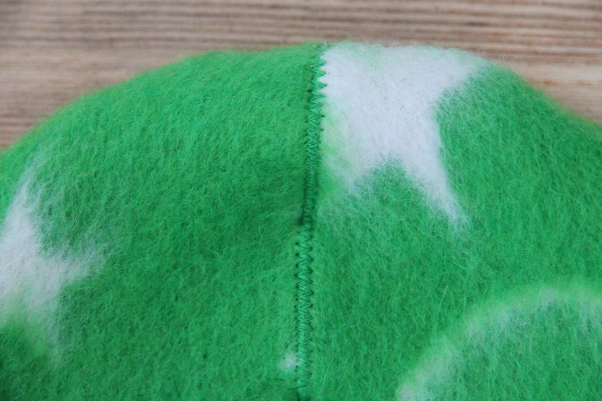 Sauna hat wool, green banya hat, sauna accessories, flower wool sauna hat, custom felt sauna hat, bucket hat, double-sided hat