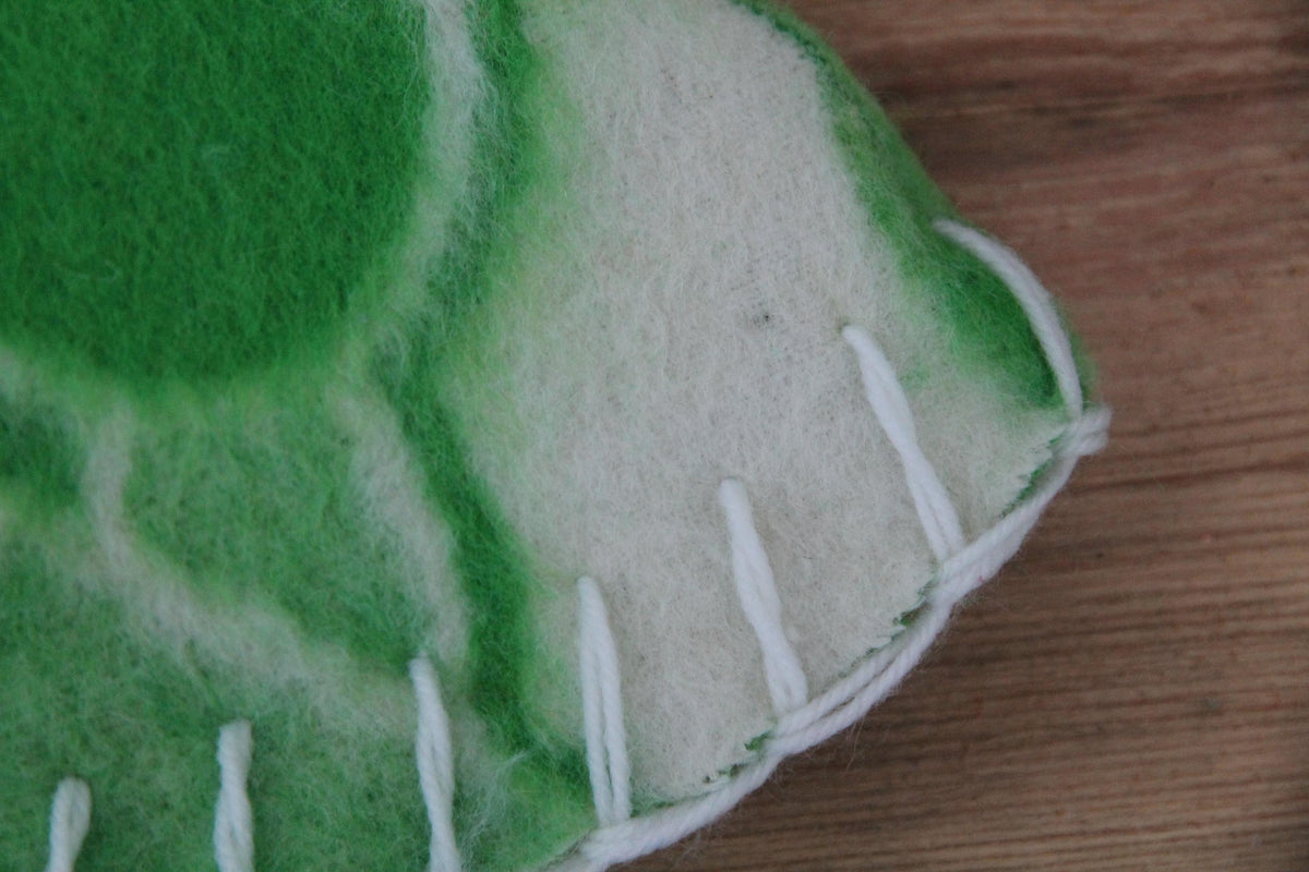 Sauna hat wool, green banya hat, sauna accessories, flower wool sauna hat, custom felt sauna hat, bucket hat, double-sided hat