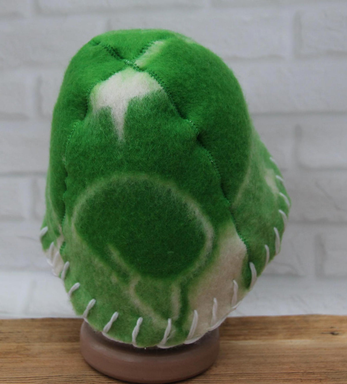 Sauna hat wool, green banya hat, sauna accessories, flower wool sauna hat, custom felt sauna hat, bucket hat, double-sided hat