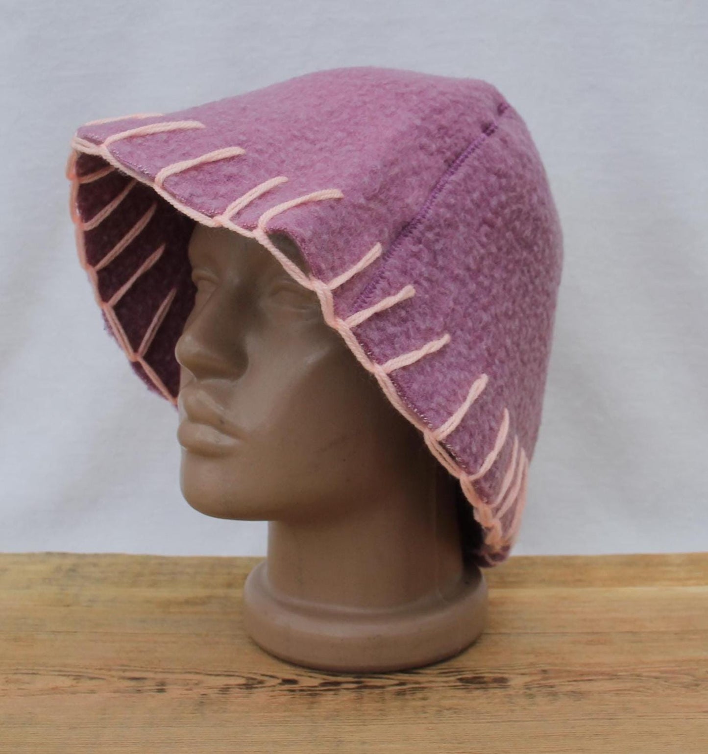 100% wool sauna hat thick,thick large hat for a bath,organic sauna hat,sauna pink hat cool,handmade banya hat vegan, embrodiered sauna hat.