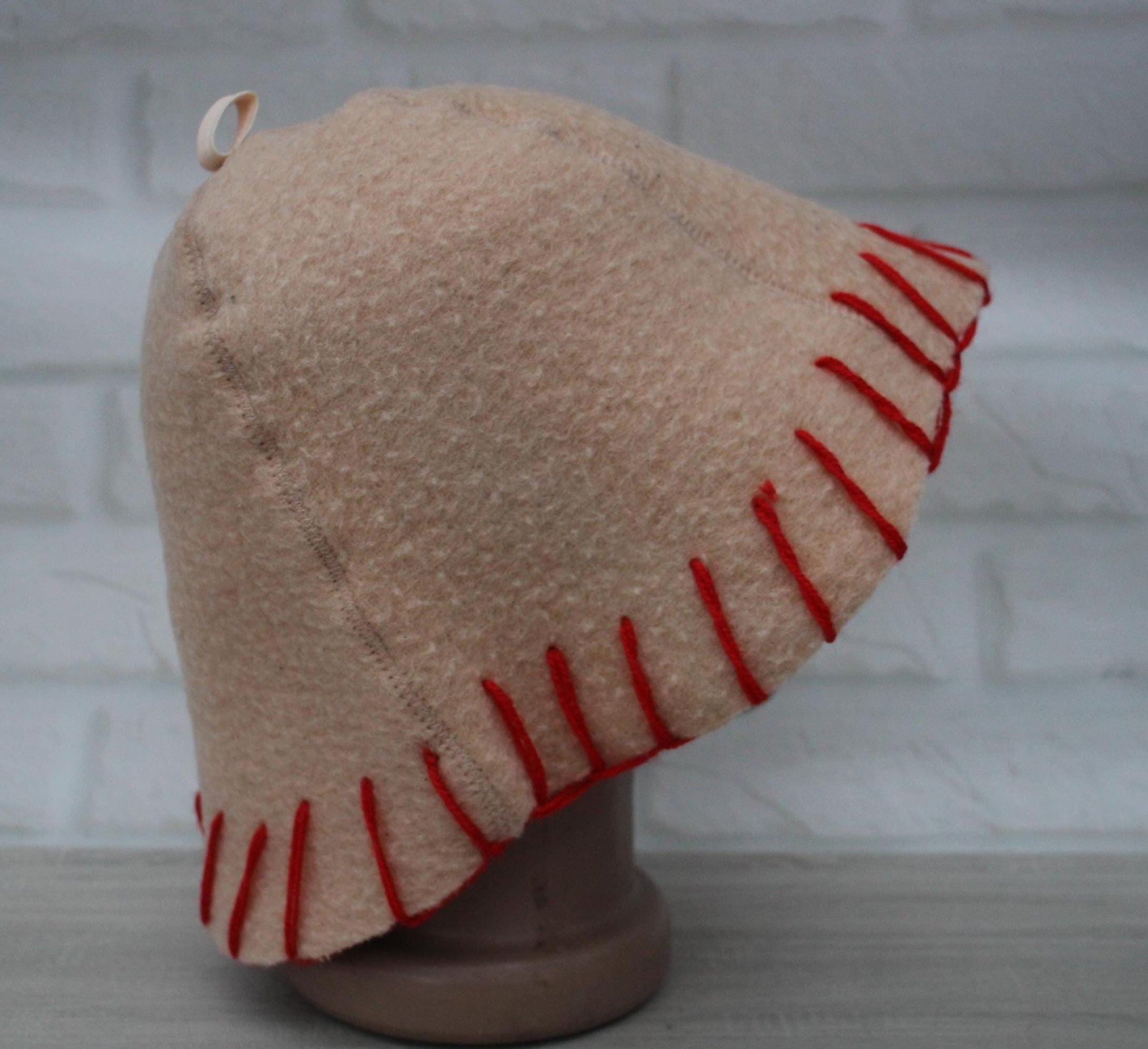 100% wool sauna hat thick,thick large hat for a bath,organic sauna hat,sauna pink hat cool,handmade banya hat vegan, embrodiered sauna hat.
