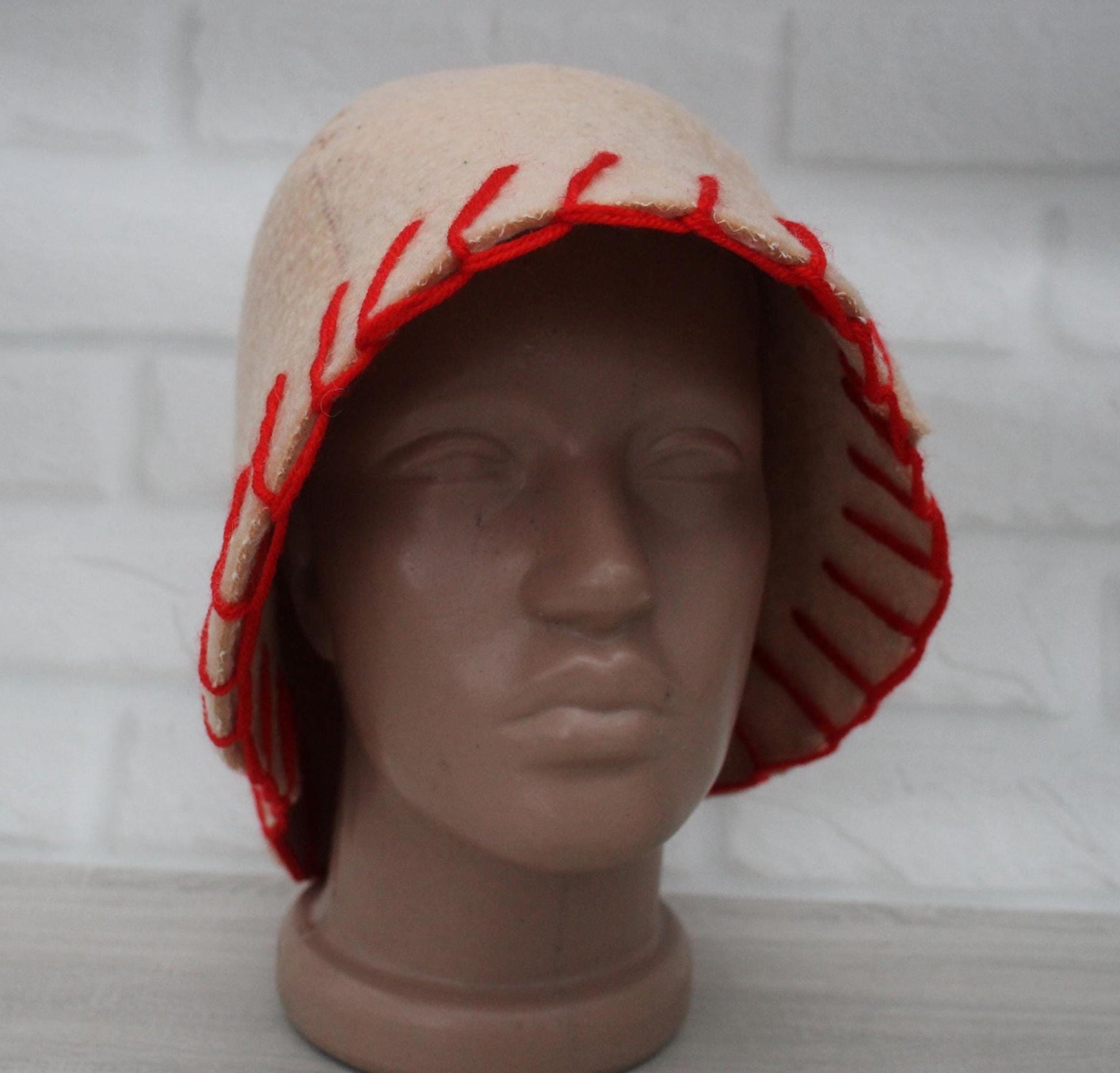 100% wool sauna hat thick,thick large hat for a bath,organic sauna hat,sauna pink hat cool,handmade banya hat vegan, embrodiered sauna hat.