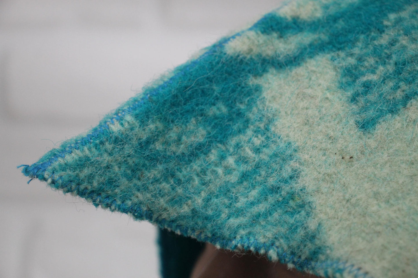 Sauna Hat 100% Natural Wool, handmade cool green blue sauna hat viking, sauna hat for men.