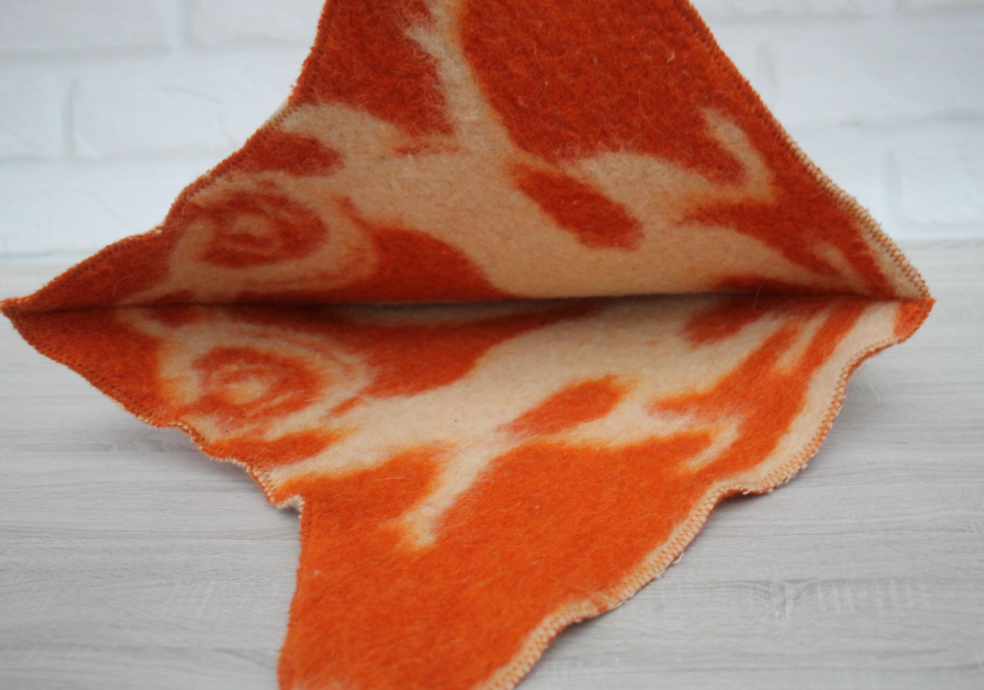 Sauna Hat 100% Natural Wool, handmade cool orange sauna hat viking, sauna hat for men.